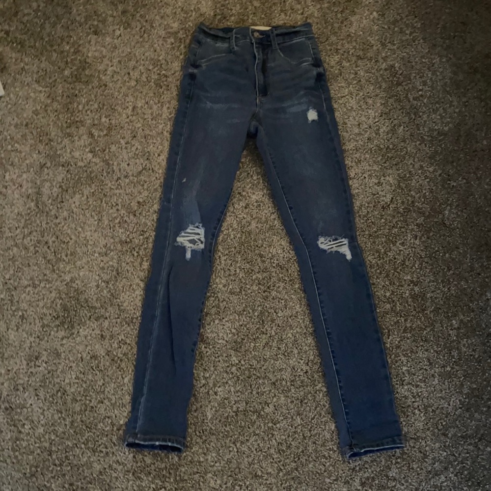 High wasted skinny jeans